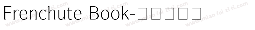 Frenchute Book字体转换